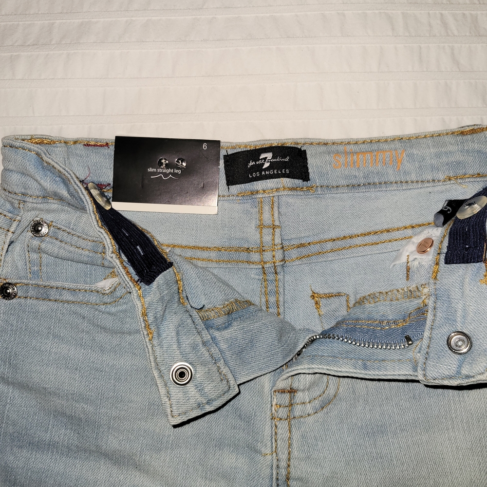 7 For All Mankind - Girl's Light Blue Denim Jeans